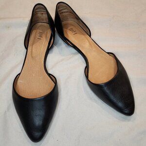 J. Jill | D'Orsay Leather Pointed Toe Flats